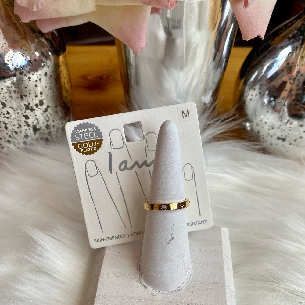 🎀I Am Stainless Steel Gold Plated Ring🎀